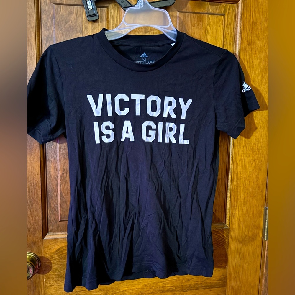 Adidas Victory Is a Girl tee shirt